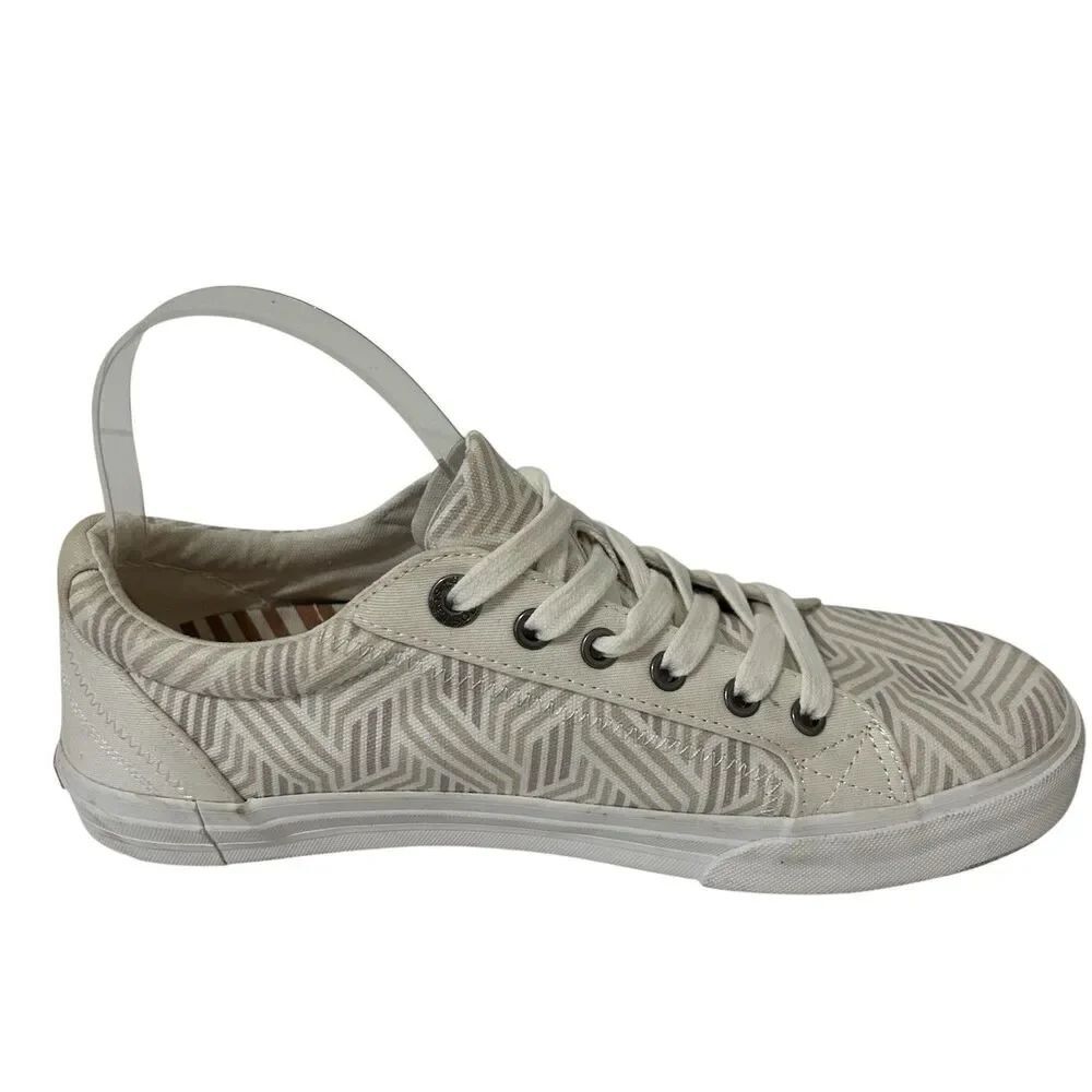 Taos Women's 10 Plim Soul Neutral Canvas Sneakers Low Top Shoes Casual Capsule